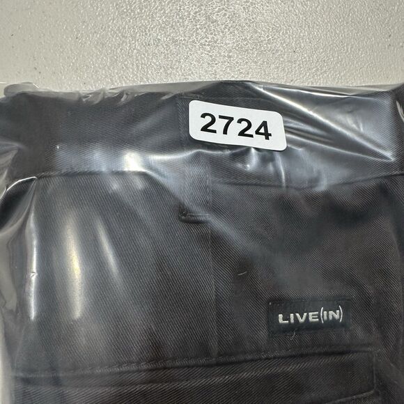 Live(in) Chino Straight Pants Solid Men 34 W 29 L Brown Formal - Picture 10 of 10